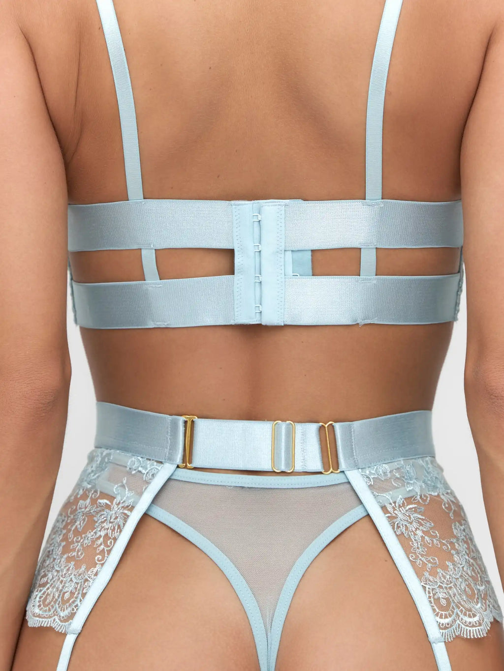 Valeria Blue Lingerie Set