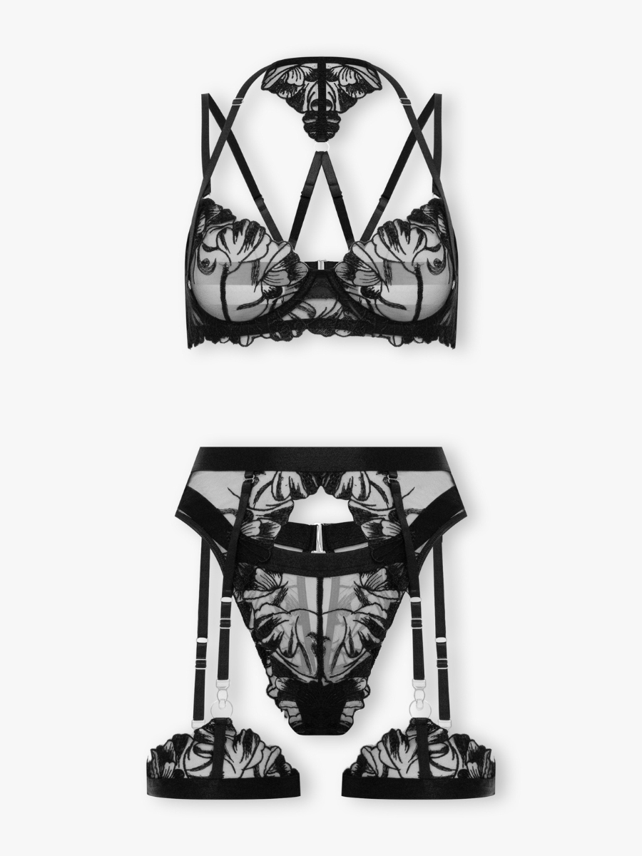 Harper Black Lingerie Set