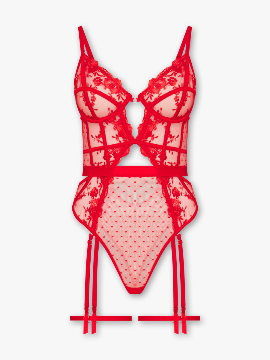 Natalia Red Bodysuit